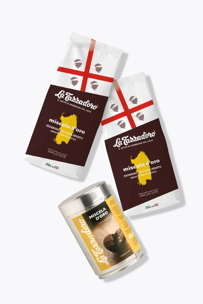 La Tazza d'oro Miscela D'oro 2kg + gratis Miscela D'oro 250g Dose