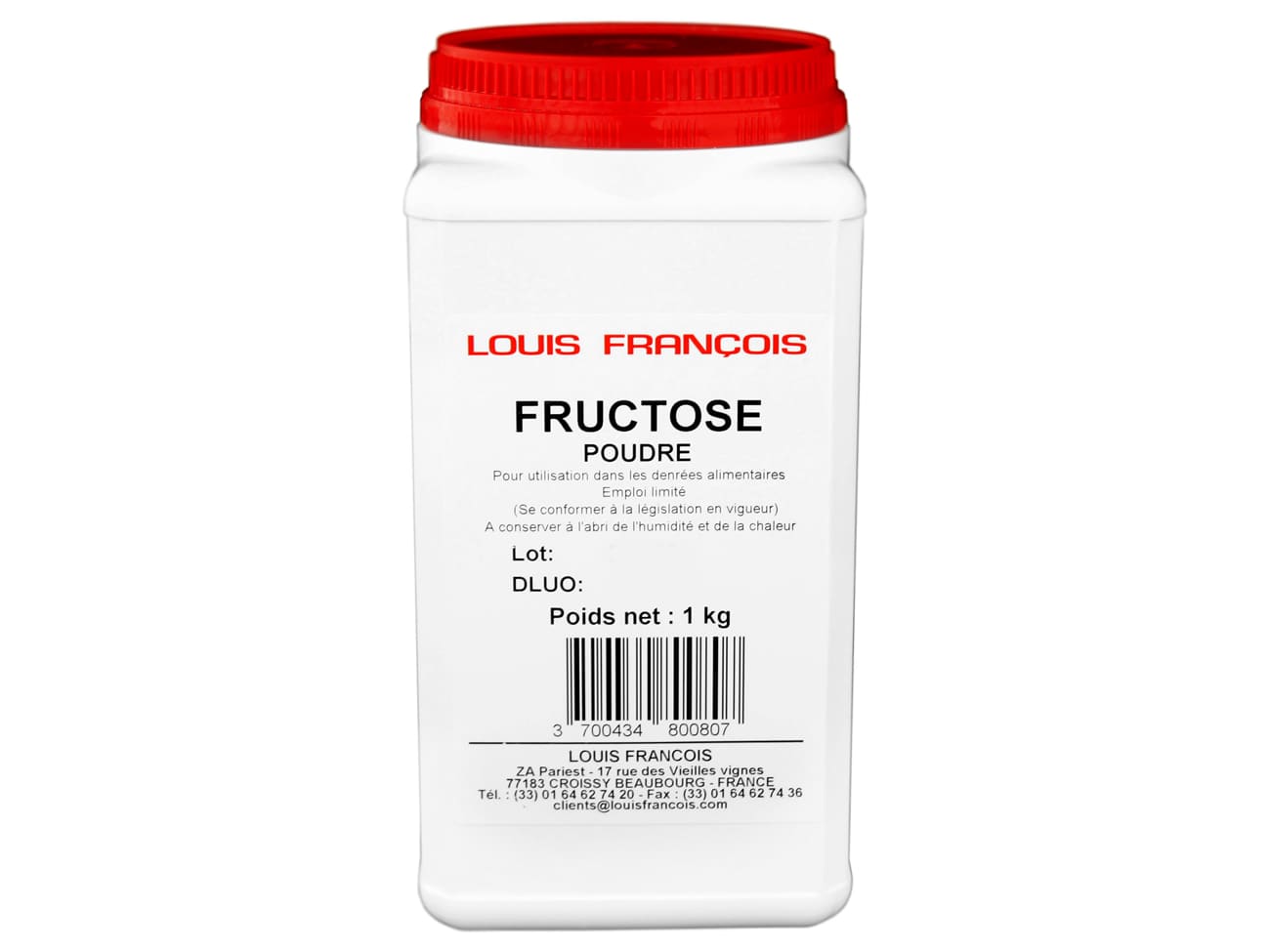 Fructose - 1 kg - Louis François