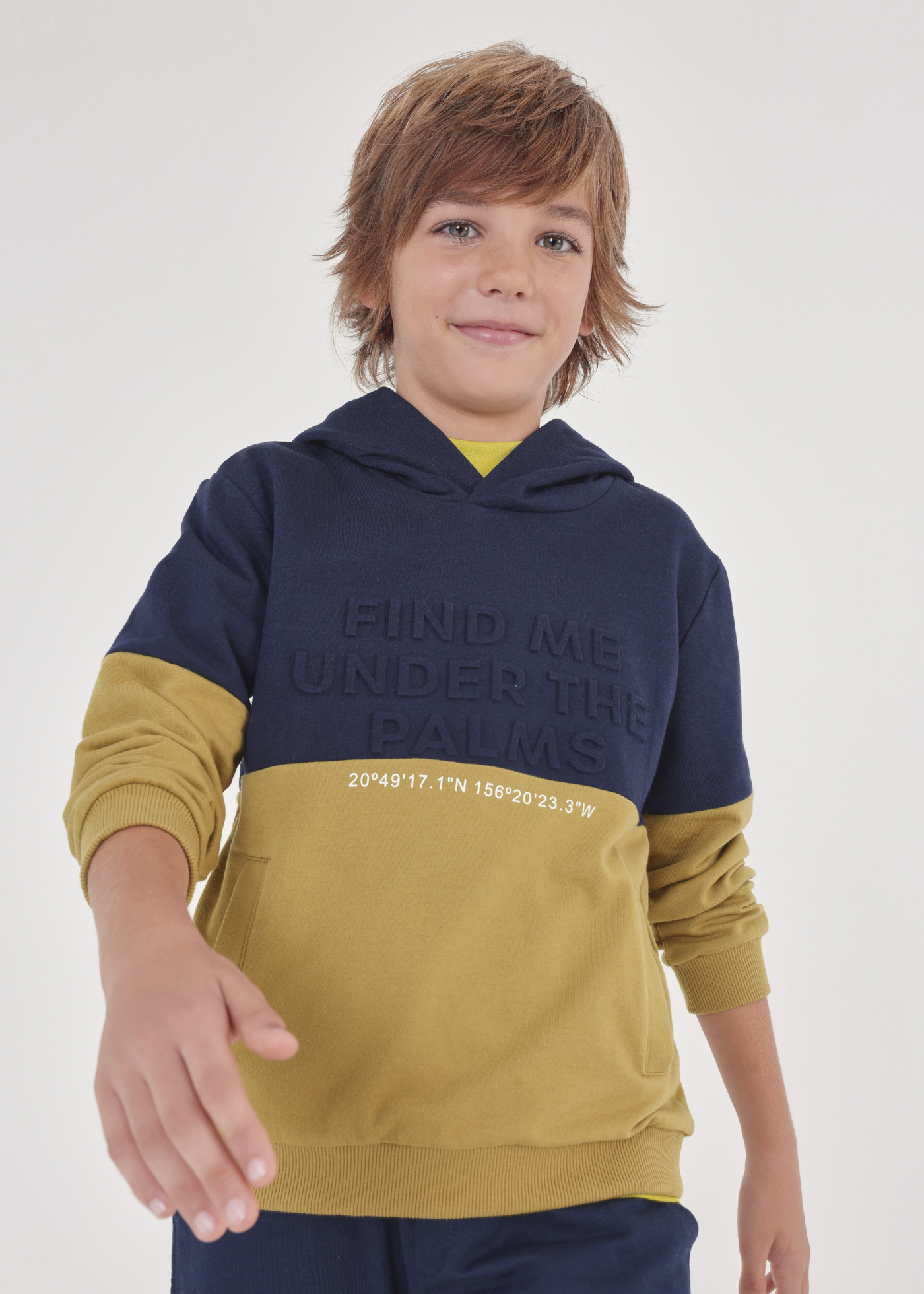 Moletom de algodão infantil