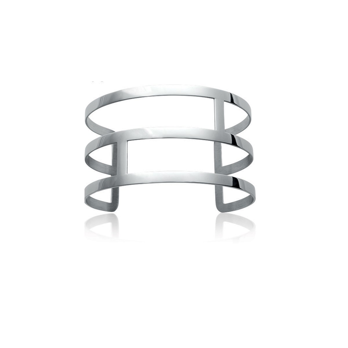 Bracelet femme manchette 3 LIGNES - Lorenzo R