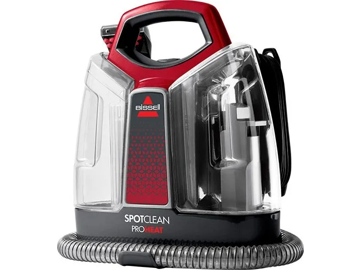 BISSELL SpotClean 3698N - Tæpperenser - beholder - uden pose - hvid/rød