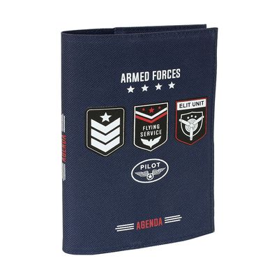 Agenda Aviator - 1 jour par page - 12 x 18 cm - noir ou bleu - Viquel