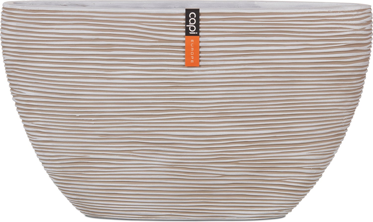 Capi Europe bloempot Nature-Rib ivoor 59 x 14 x 35 cm