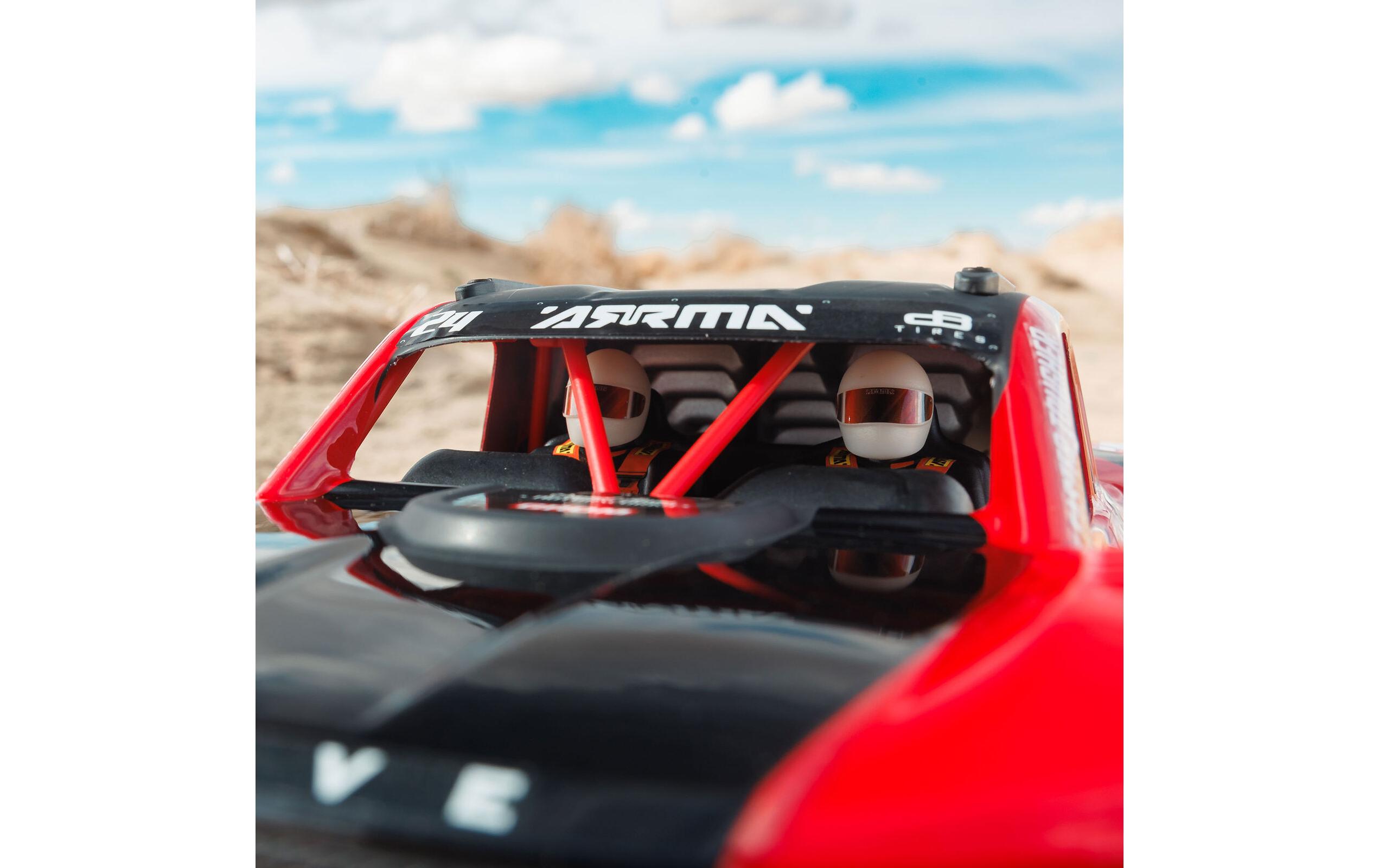 Desert Truck Mojave Grom Mega 380 Rot, RTR, 1:18<br>Robuster 4wd mini RC Trophytruck mit Spektrum Technik