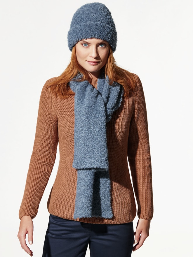 Boucle Strickmütze