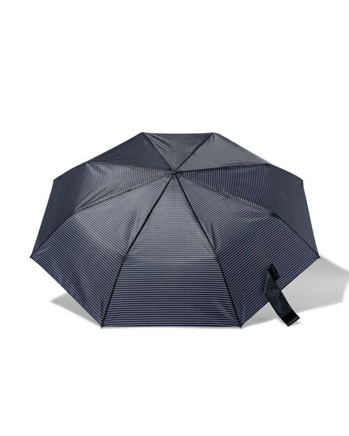parapluie pliant gris à rayures
