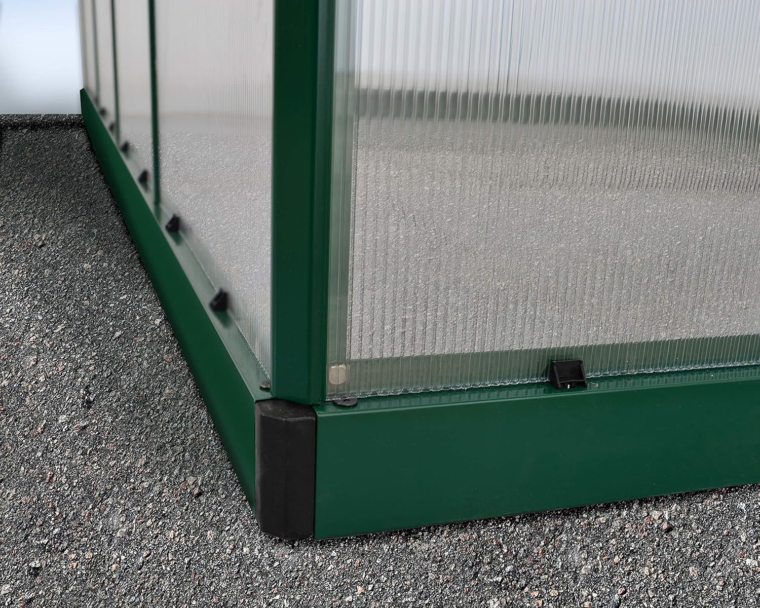 Canopia by Palram Gewächshaus klein Mythos 6x10 Treibhaus 306x185 cm Aluminium Grün Tomatenhaus Polycarbonatplatten UV-beständig