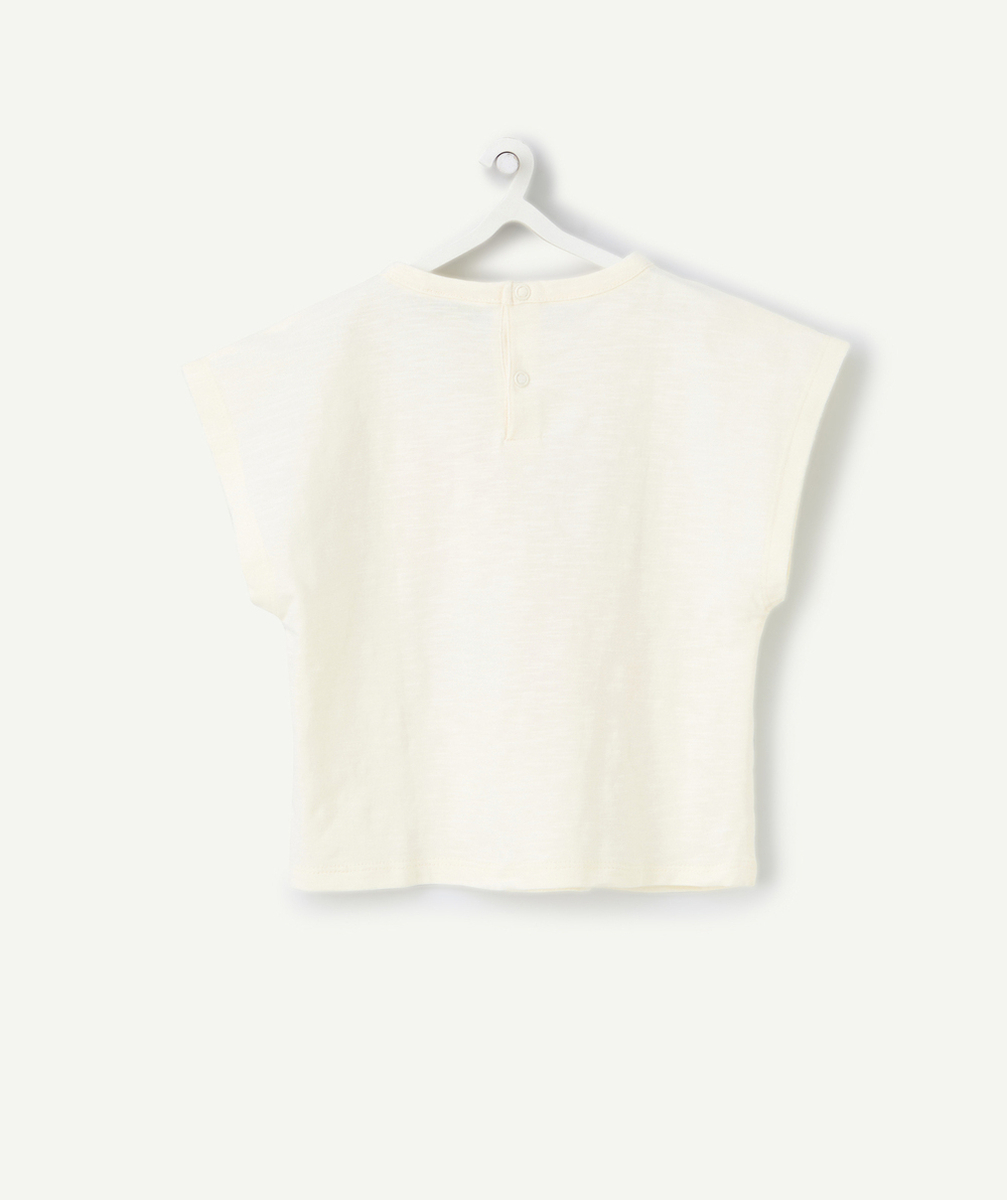 t-shirt manches courtes bébé garçon en coton bio motif soleil