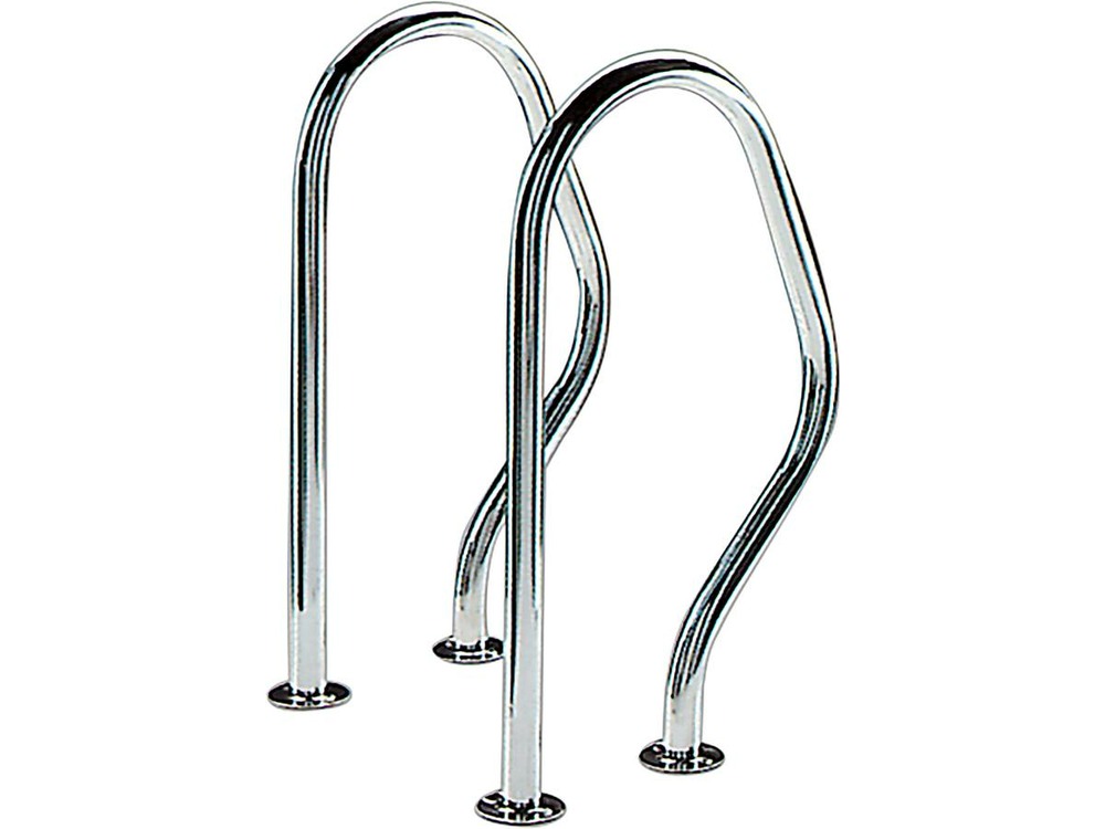 Sorties de bain pour piscine - 47 x 80 cm - inox - a visser