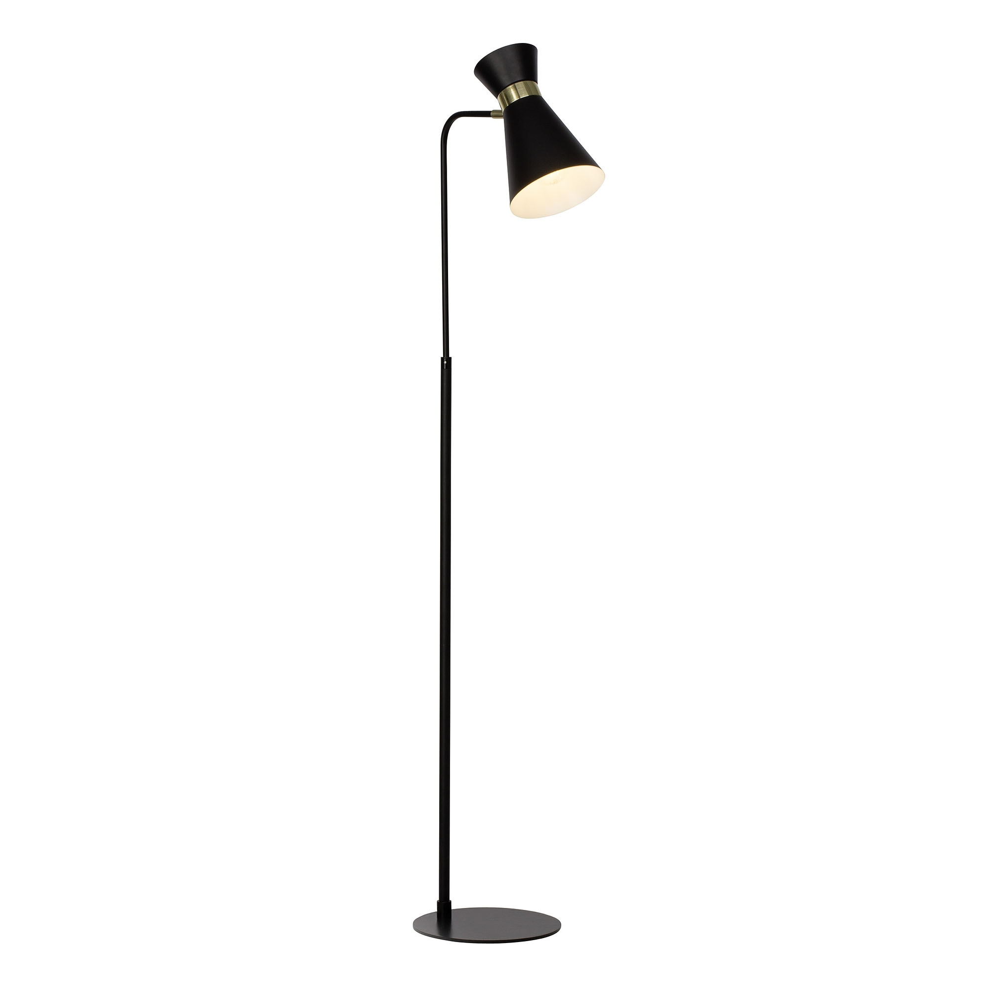 Brilliant Tischleuchte »Goldy« E27 1 Stk. Stehlampe 1flg schwarz-matt/gold