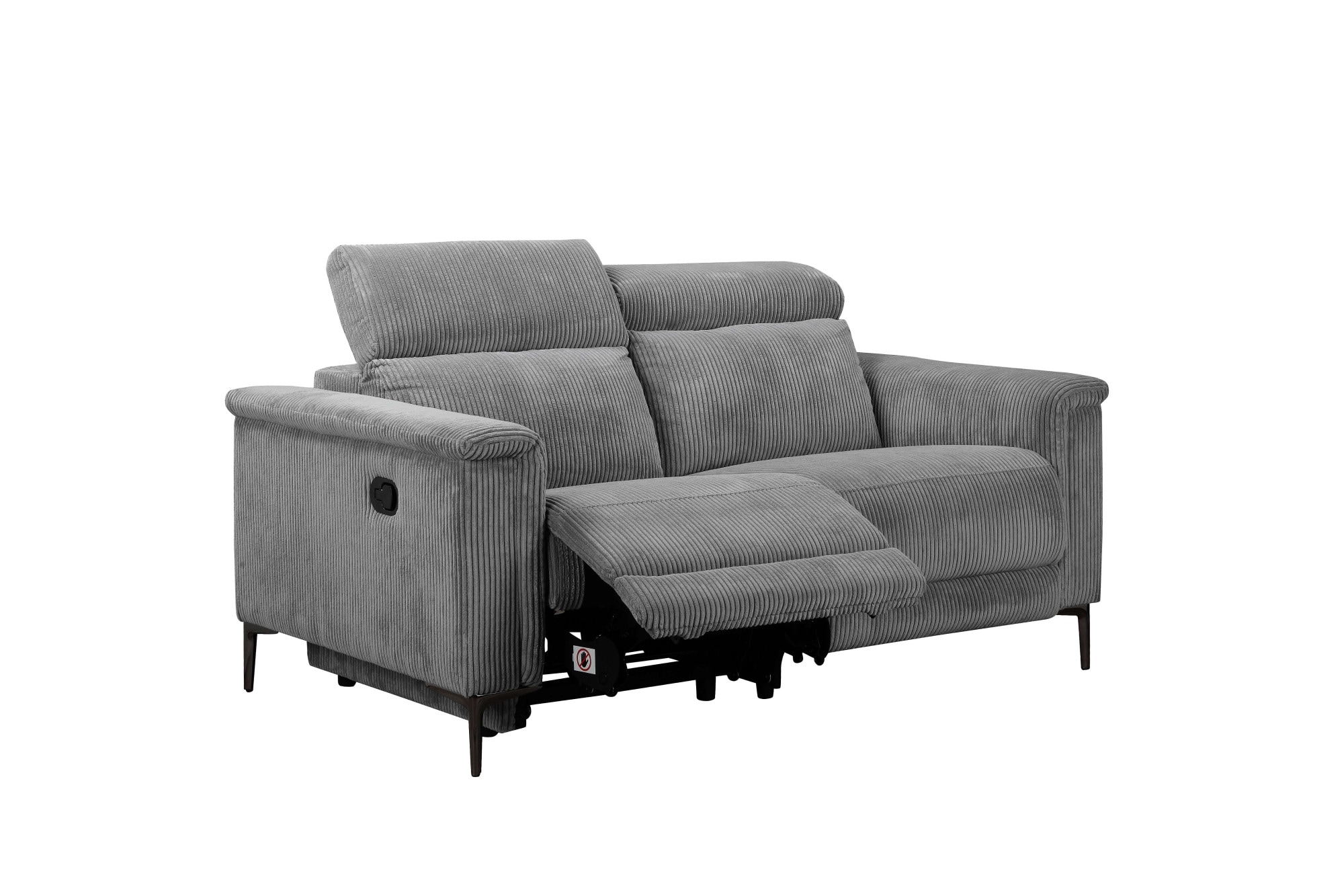 Home affaire 2-Sitzer »Lund in Cord, mit manueller o. elektrischer« Relaxfunktion, USB-C, Kopfteilverstellung, Breite 160 cm