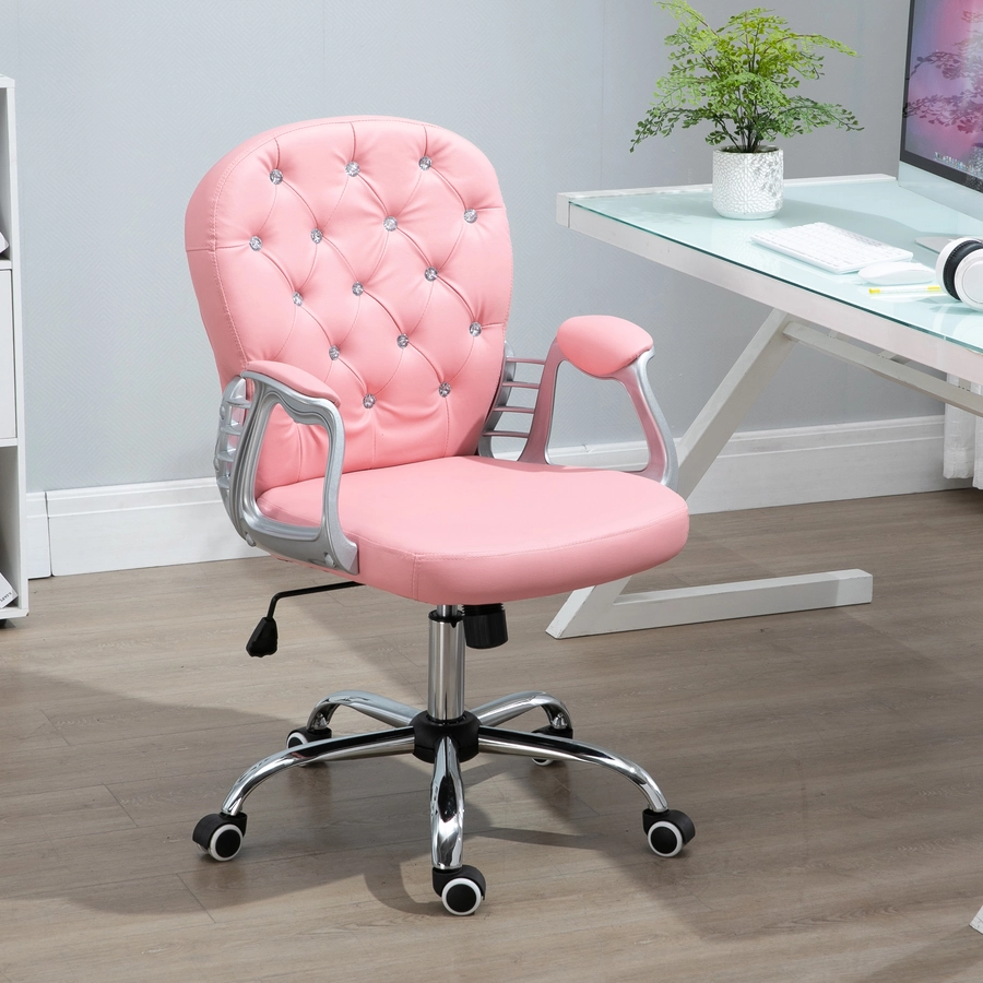 Vinsetto Drehstuhl im eleganten Design rosa