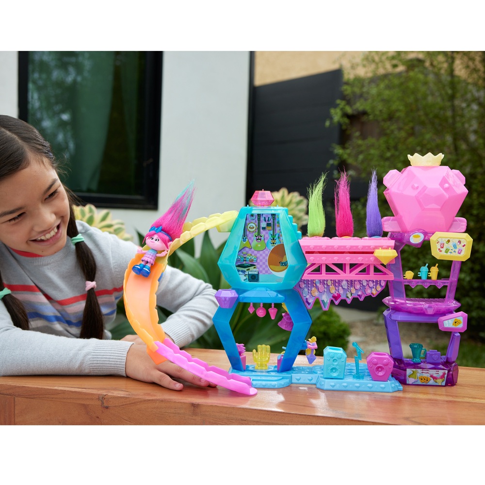 Trolls 3 Band Together Mount Rageous Spielset mit Queen Poppy Puppe