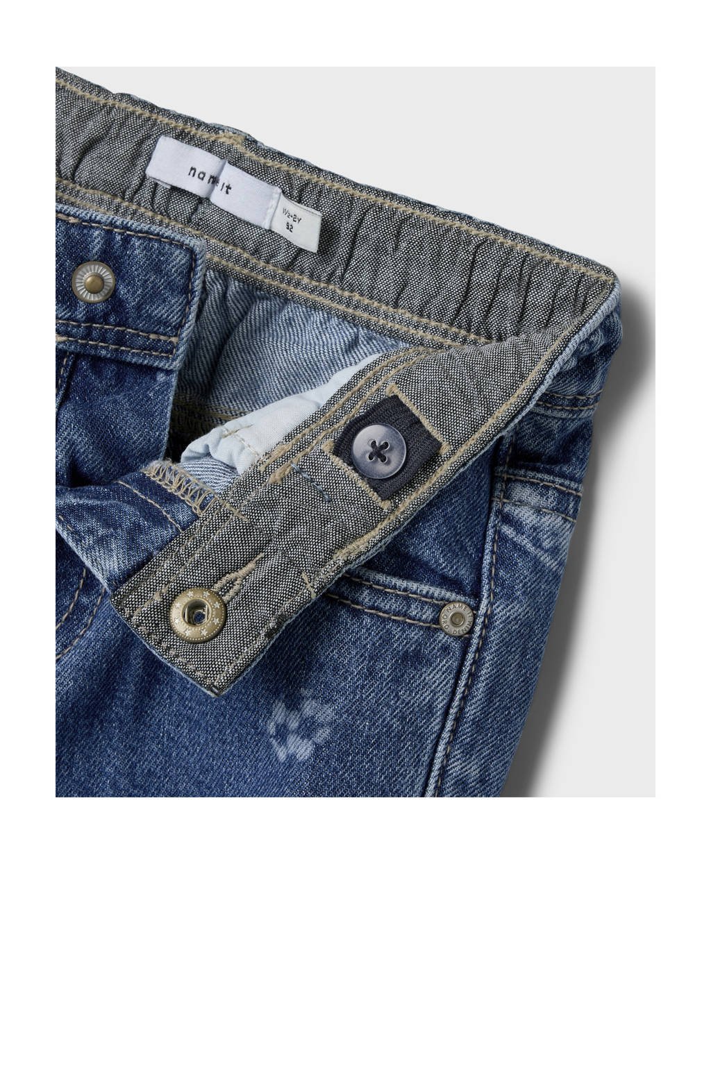 NAME IT MINI waist tapered jeans medium blue denim