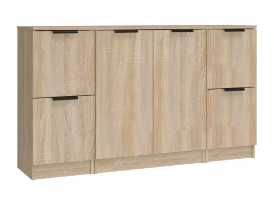 Buffets 3 pièces Chêne sonoma Bois d'ingénierie