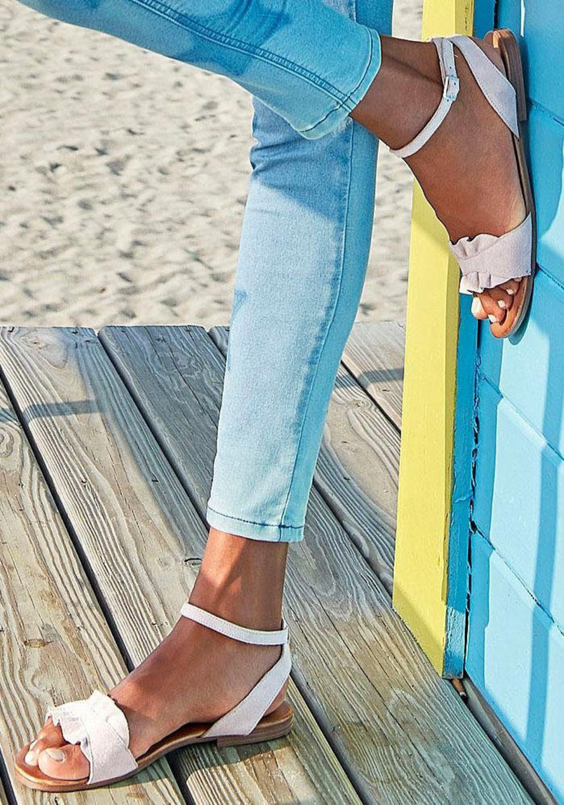 LASCANA Sandale in rosé