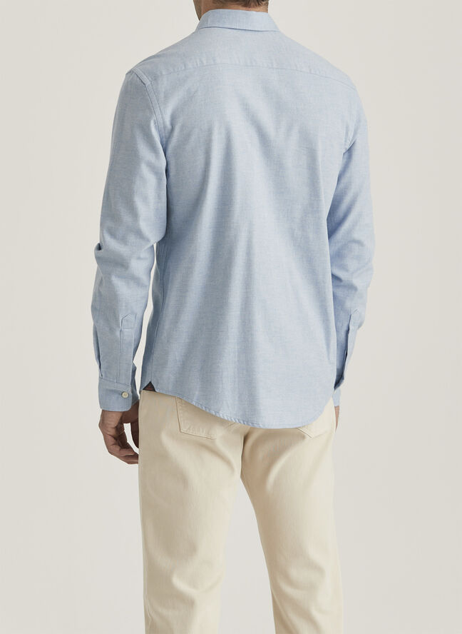 Morris Stockholm Watts Flannel Shirt-Slim Fit / 55 Light blue / S Light blue