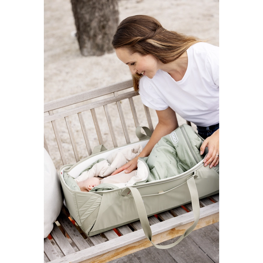 Voksi® Carry Me Fußsack Grey Cream