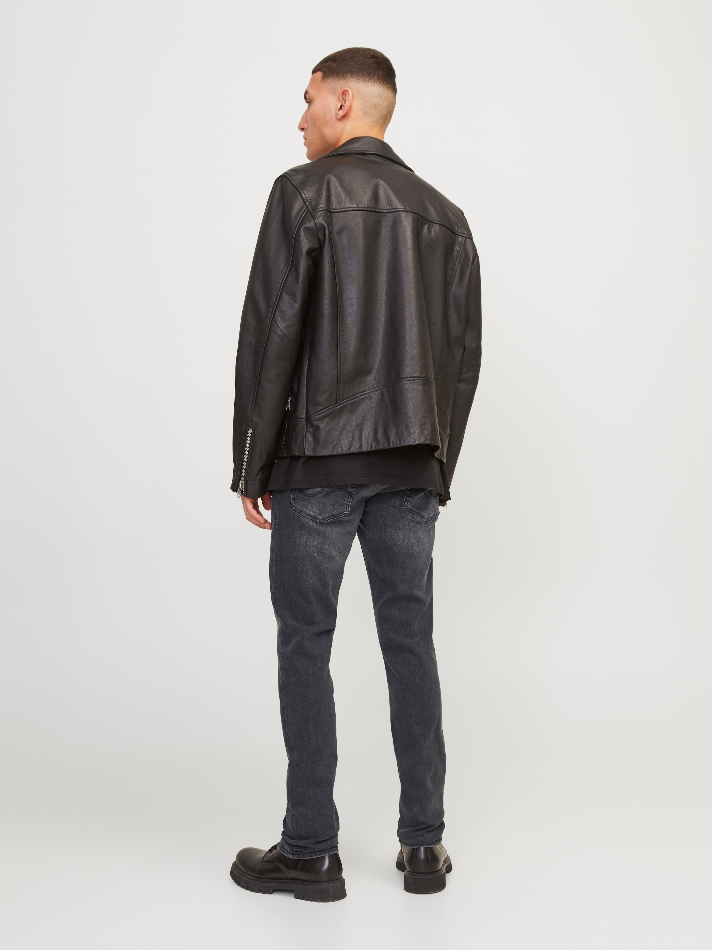 Jack & Jones Slim-fit-Jeans »JJIGLENN  Slim-Fit mit Stretch und praktischer 5-Pocket-Form«, mit Abriebeffekten