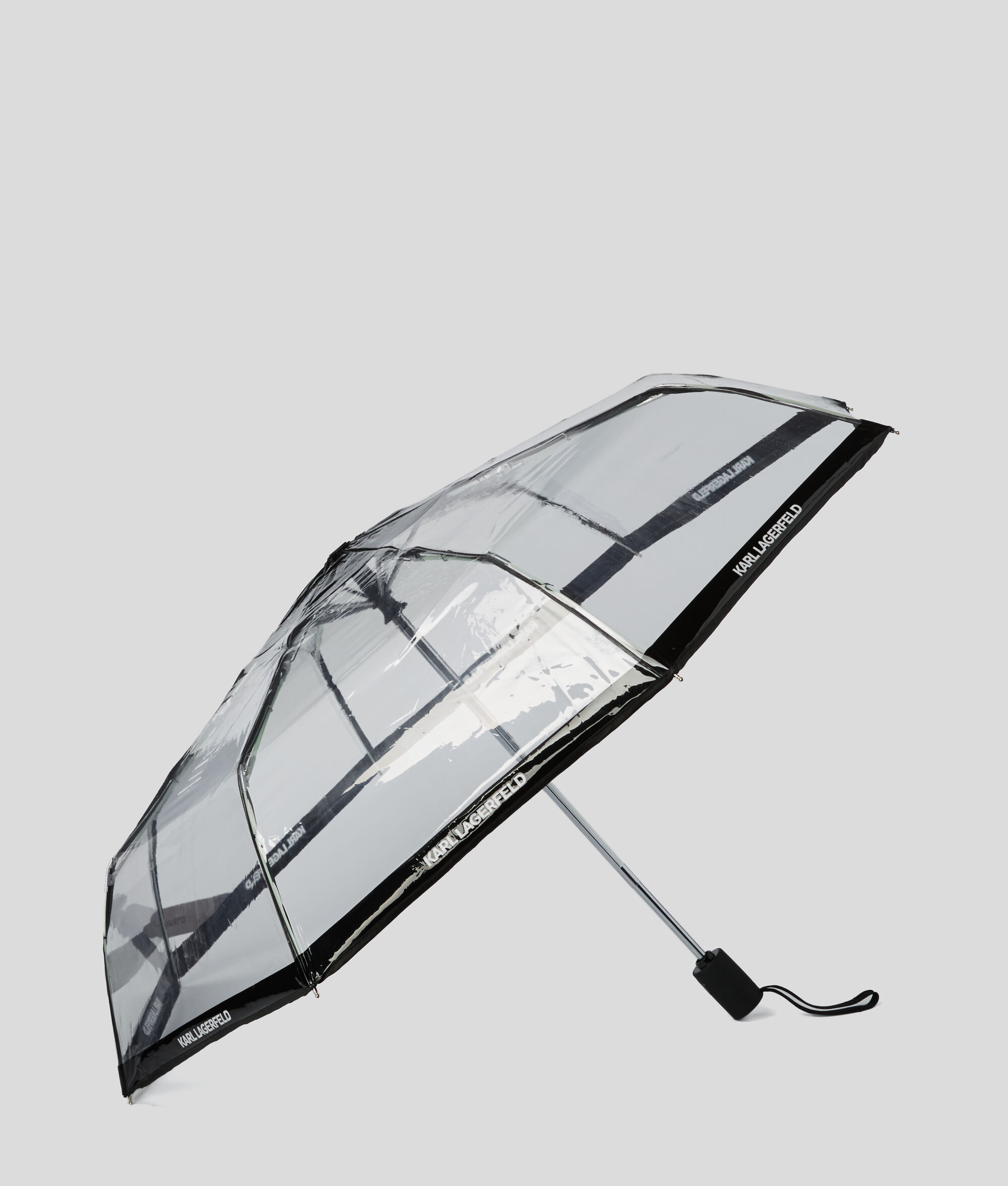 PARAPLUIE TRANSPARENT AVEC LOGO KARL