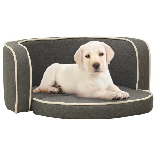 Sofá dobrável cinza para cães Vidaxl