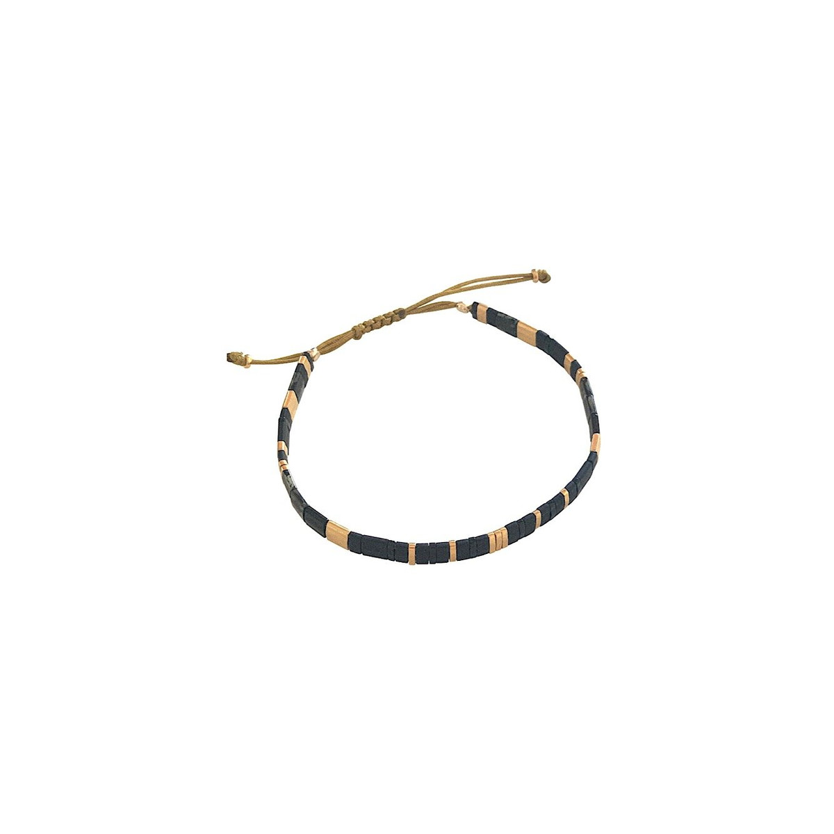 Bracelet Claire BERTEAU Nairobi Perles plates en verre 1