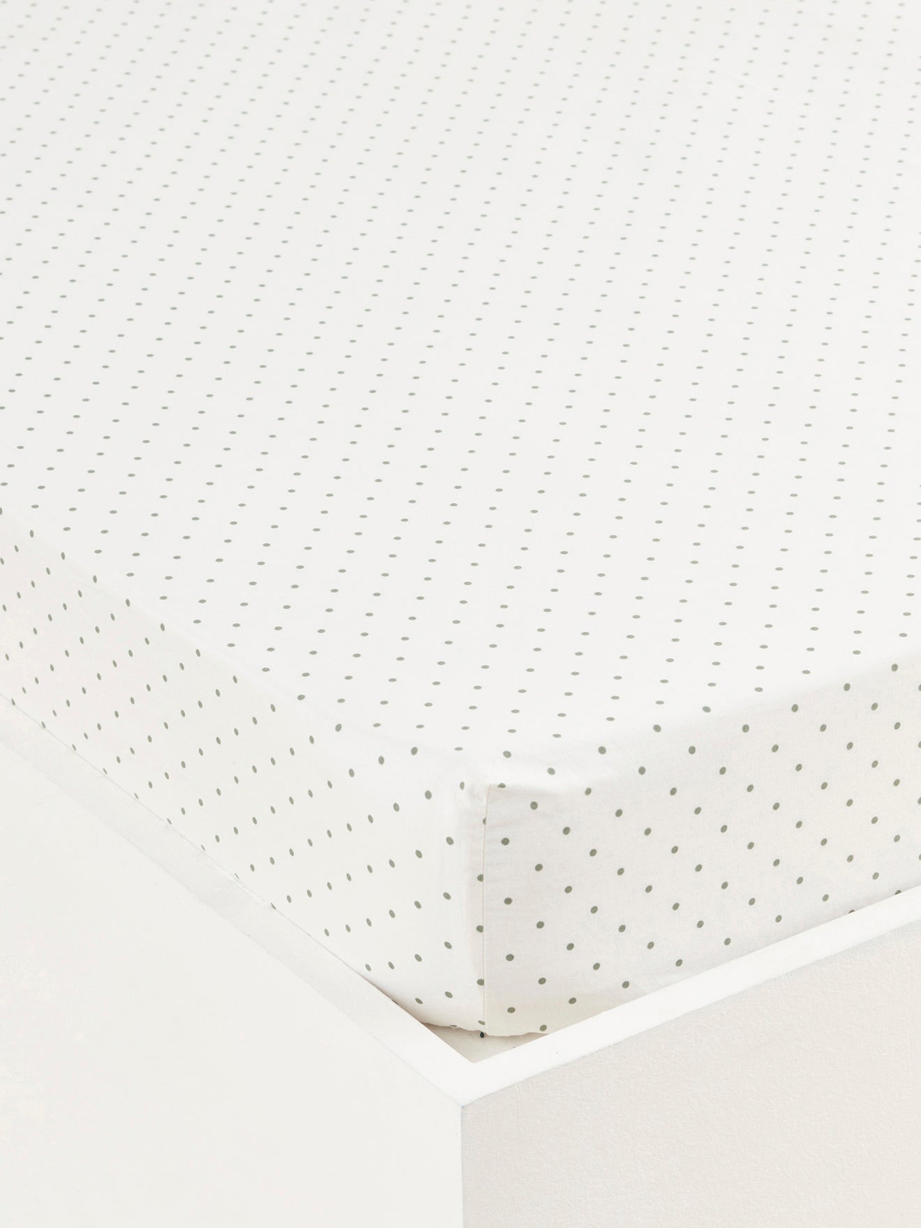 Drap-housse pois coton 