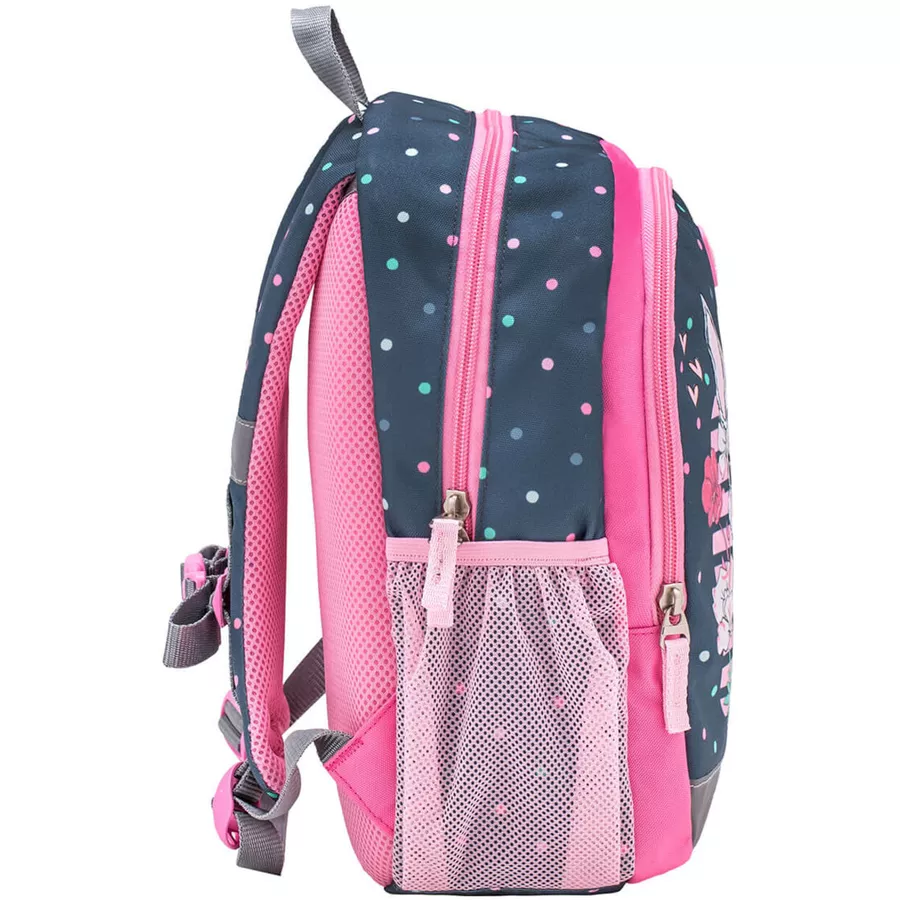 Belmil Kindergartenrucksack Kiddy Plus Kindergartenrucksack für 3-6 Jährige Kinder mit Brustgurt Bunny