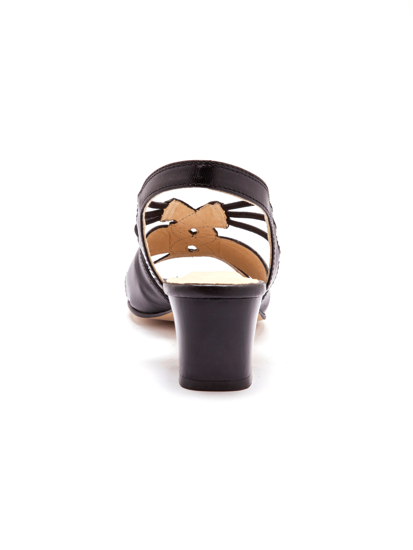 Sandales grande largeur en cuir