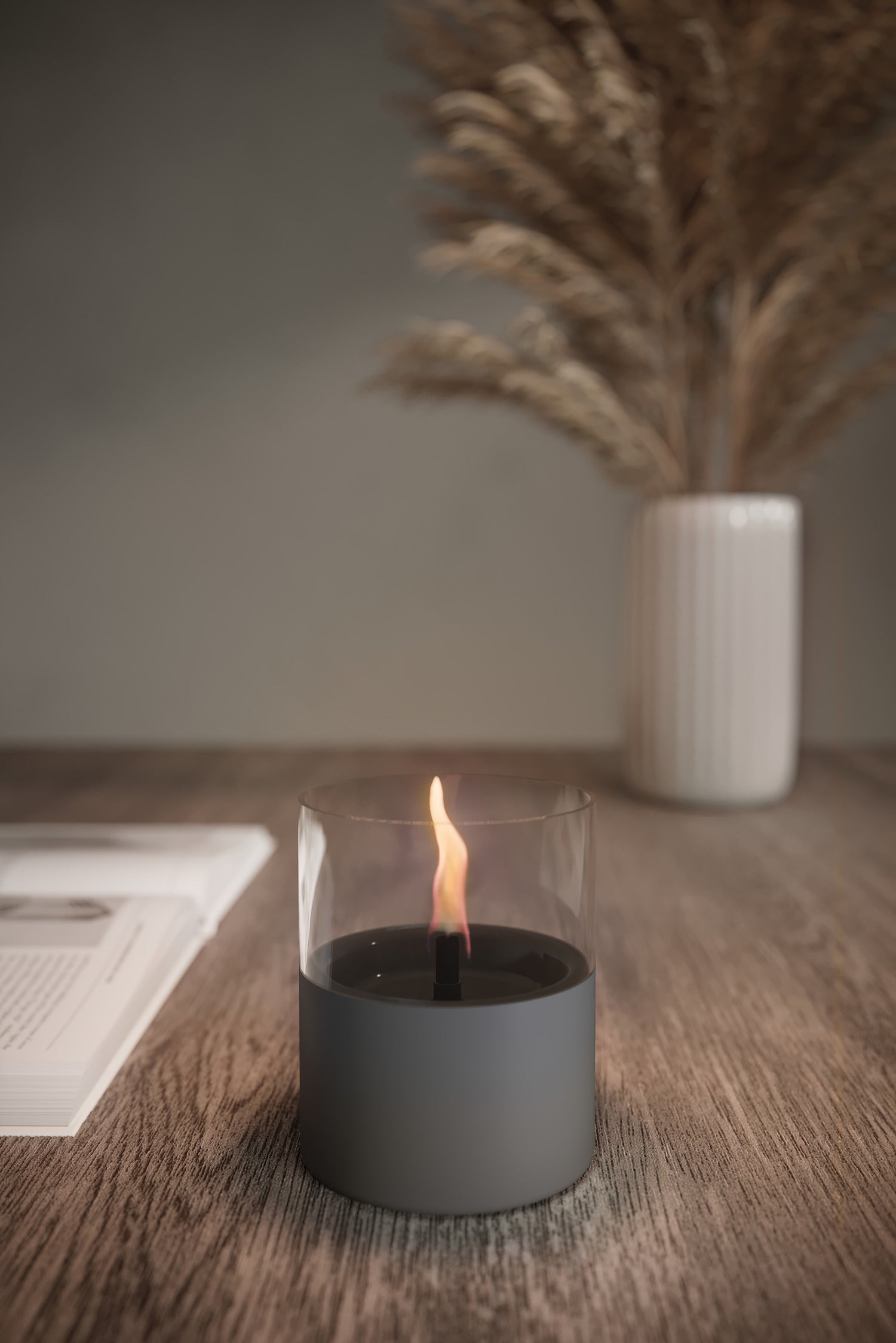 Tenderflame tafelhaard Lilly 10 grijs D 10 H 10,5 cm