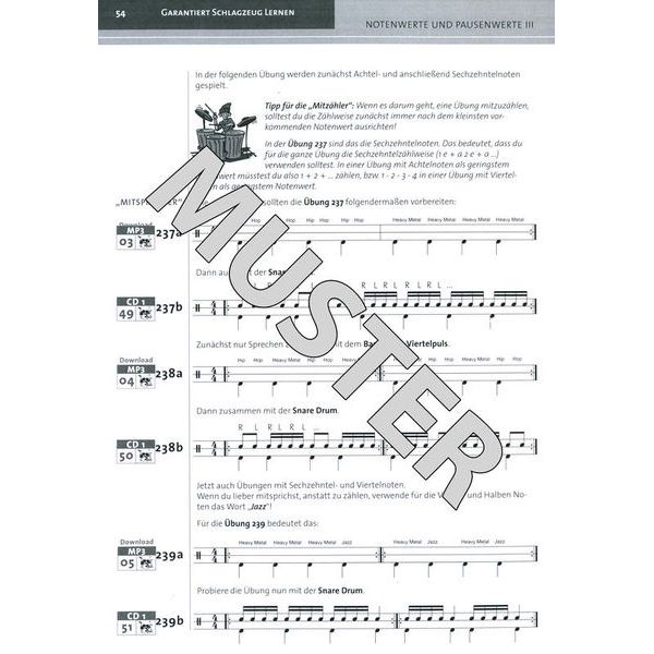 Alfred Music Publishing Garantiert Schlagzeug Lernen