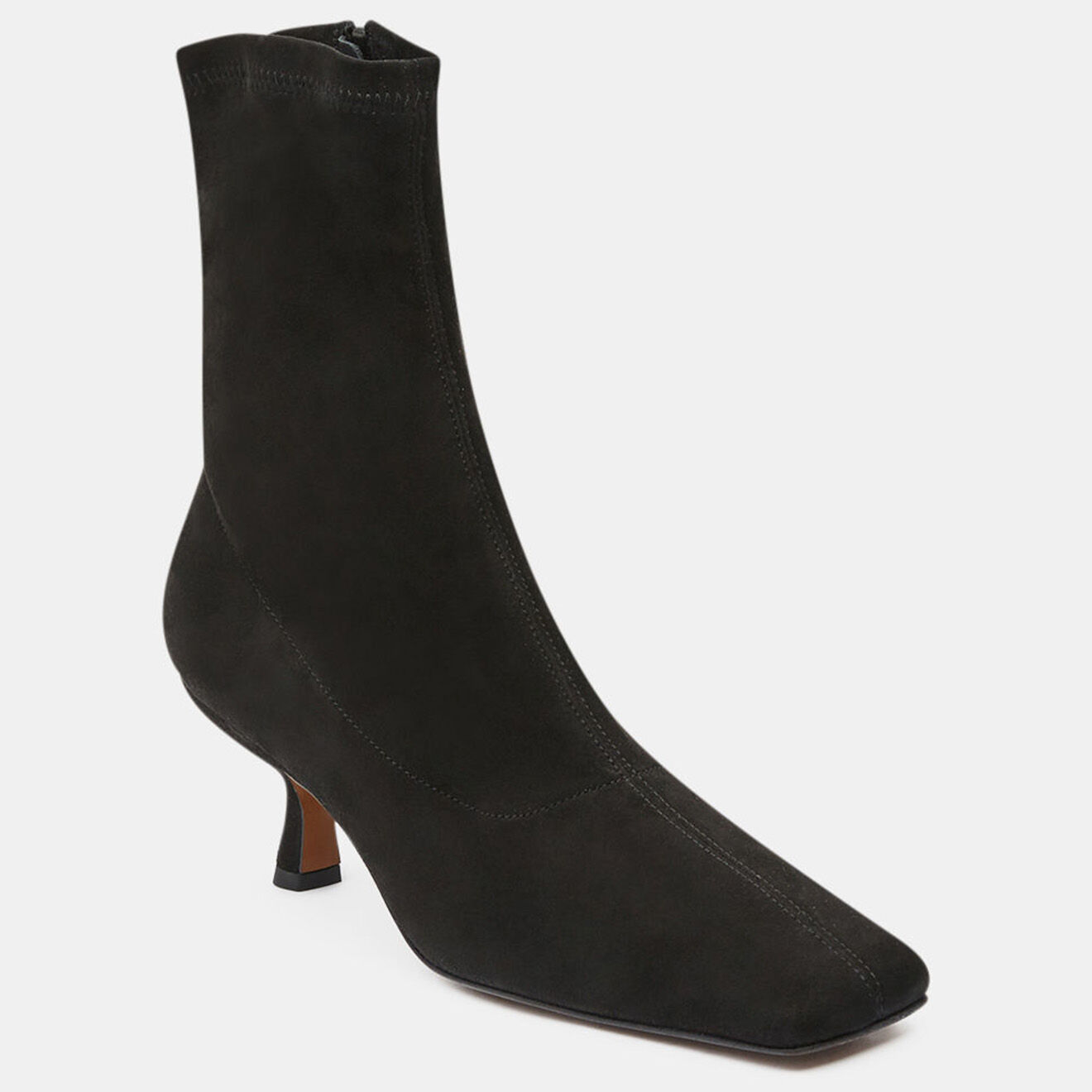By Far Bottines en Velours de Cuir Socks noires