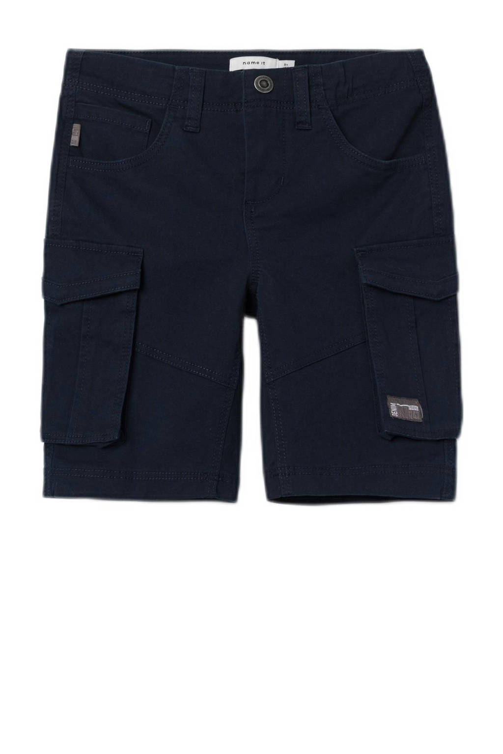 NAME IT regular fit cargo bermuda NKMRYAN donkerblauw