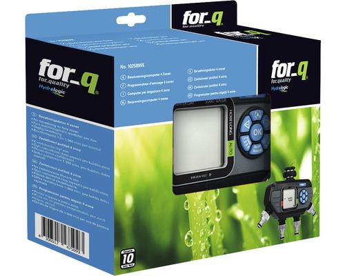 Irrigatiecomputer voor_q FQ-BC 4 voor automatische irrigatie met mobiele sproeiers, druppelsystemen (MicroDrip) of sproeisystemen