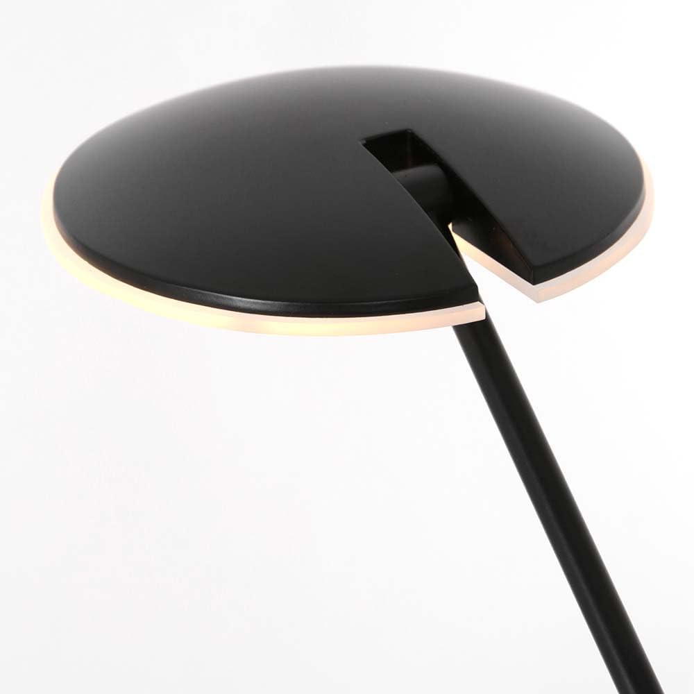 Stehleuchte Standlampe LED Wohnzimmerleuchte Dimmer Metall Schwarz H 143 cm