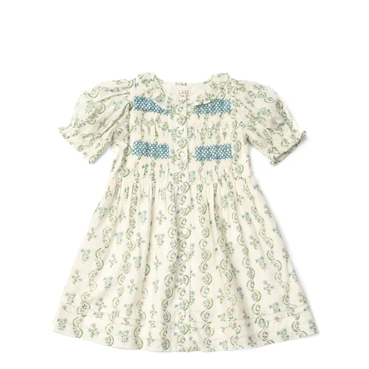 Lali Robe Ivy Smockée | Ecru