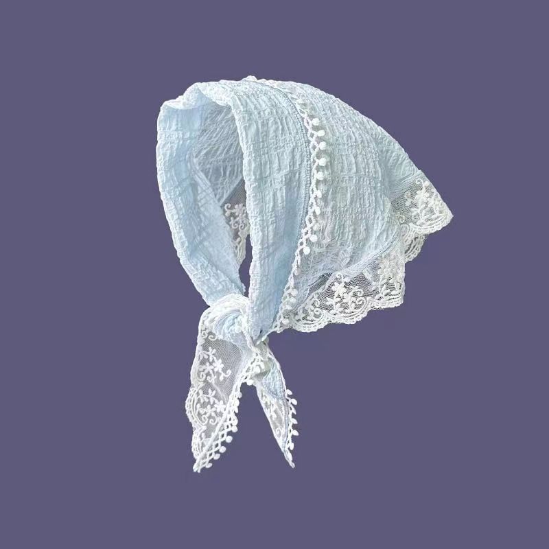 BeDaisy - Driehoeksbandana met kanten rand