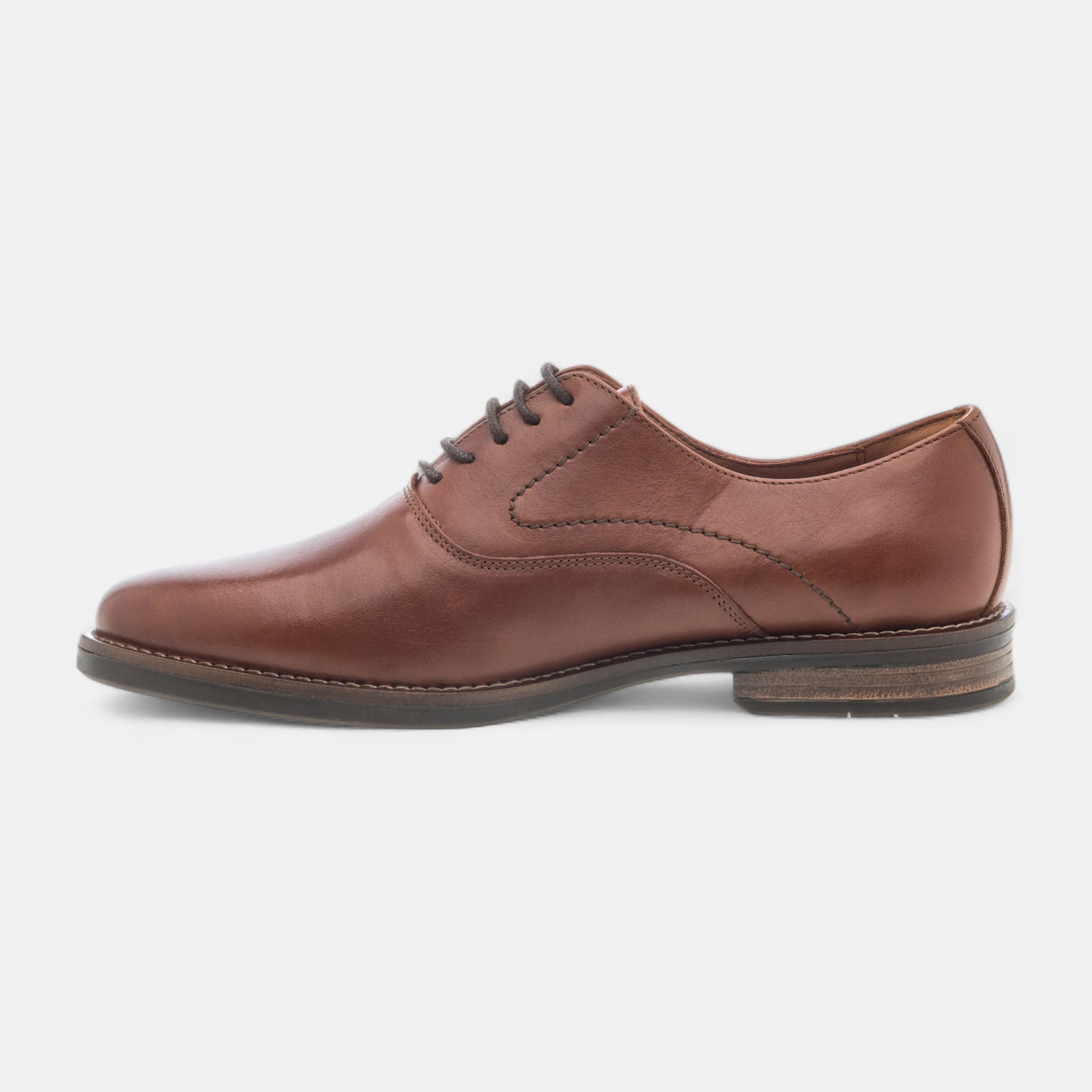 Richelieus Homme en cuir cognac