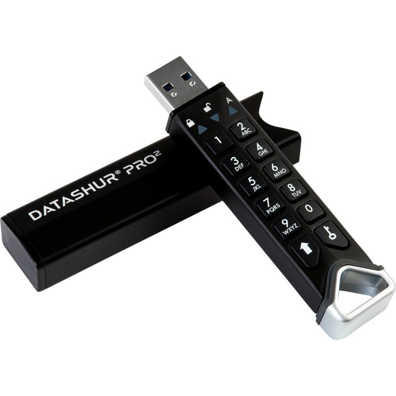 iStorage datAshur PRO2 lecteur USB flash 512 Go USB Type-A 3.2 Gen 1 (3.1 Gen 1) Noir