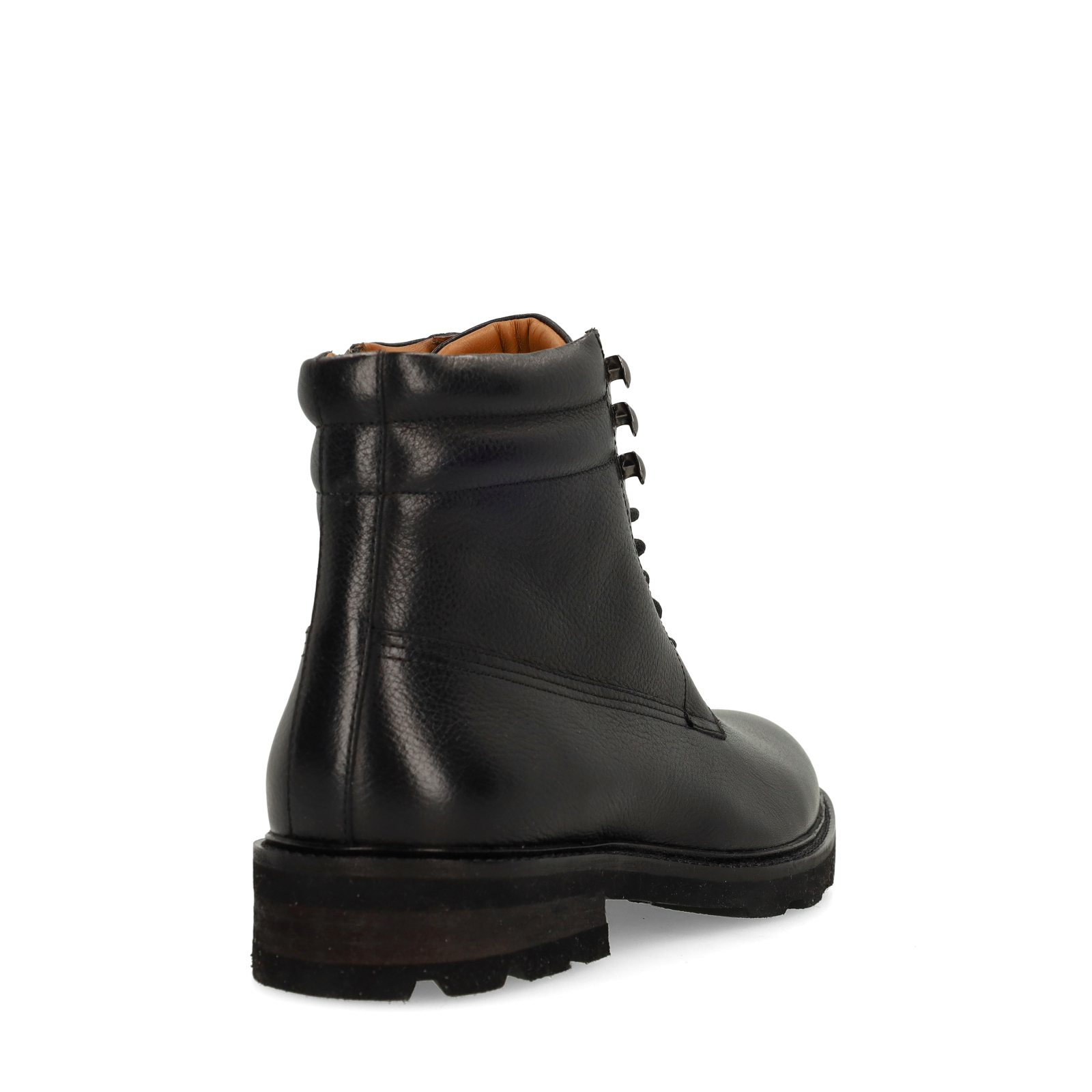 Zwarte leren veterboots