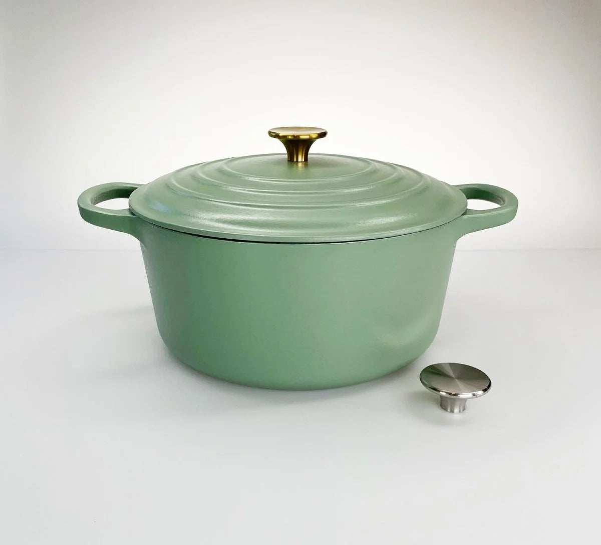 Redelaar Braadpan Gietijzer 26cm / 4.5L Mat Groen