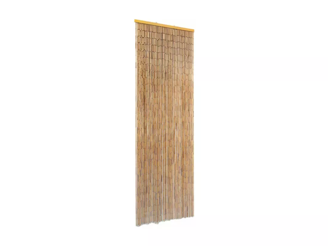 Rideau de porte contre bambou marron 56 x 56 x 185 cm DEC022195