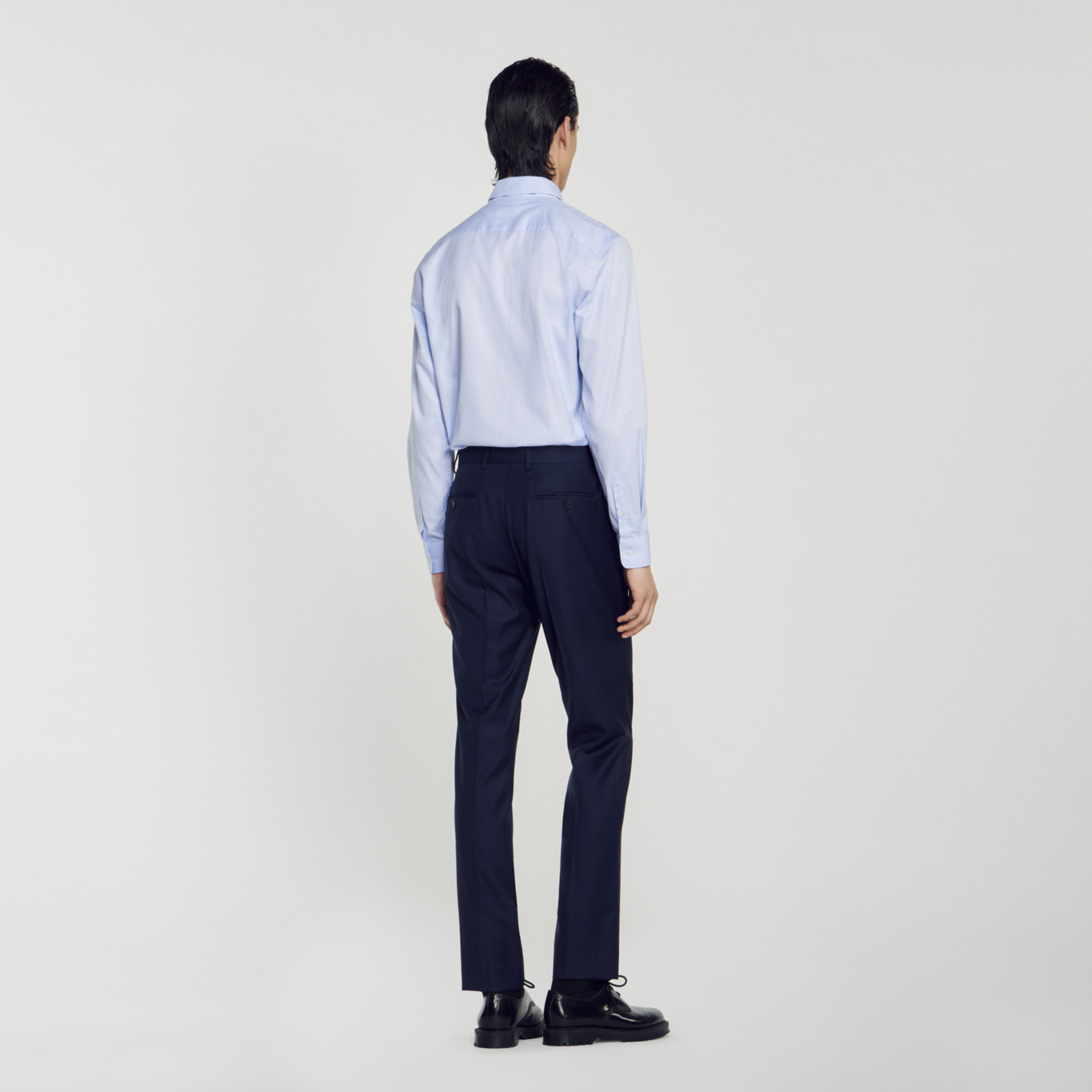 Pantalon de costume en laine stretch