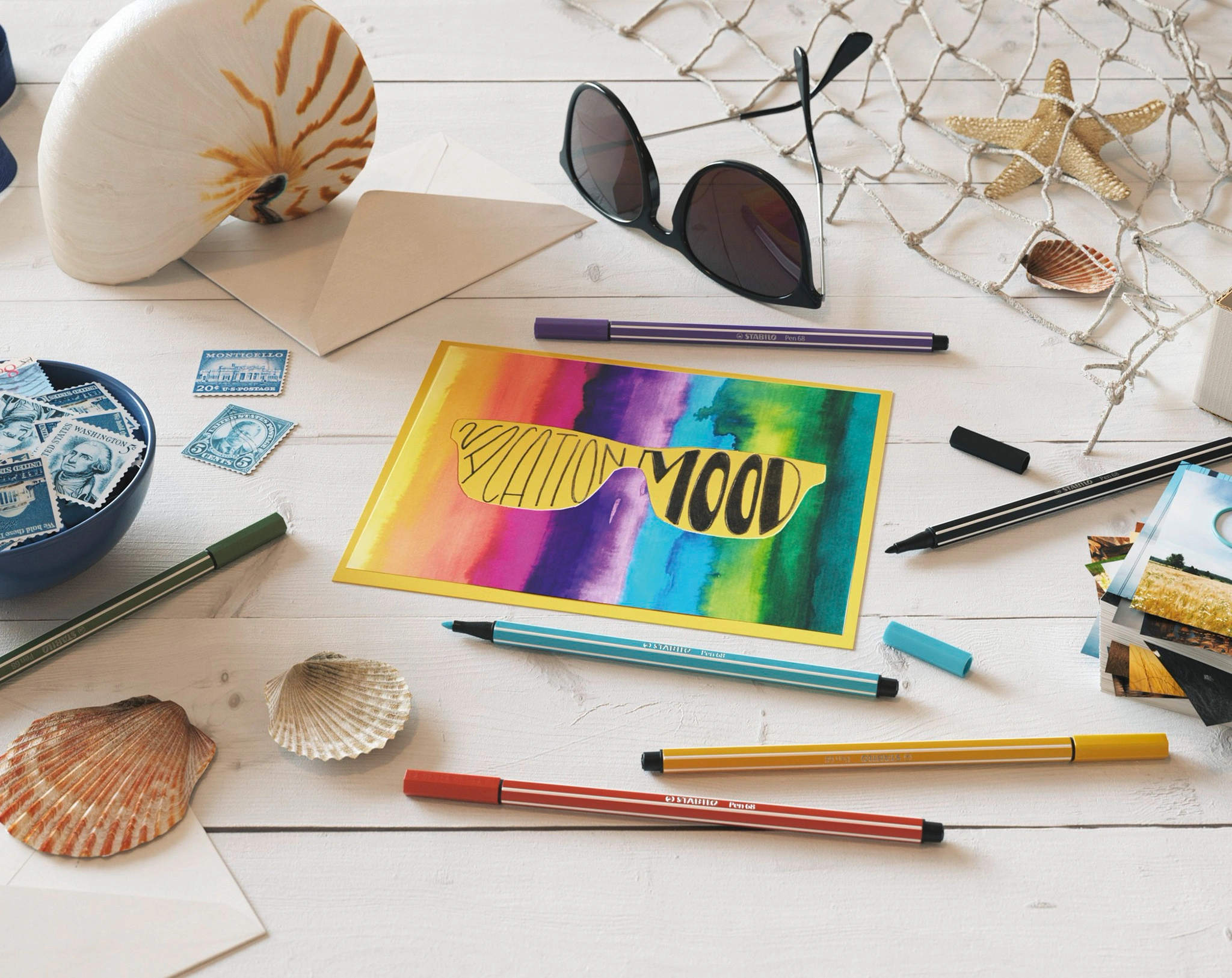 Premium-Filzstift STABILO® Pen 68 Zebrui 20er-Pack in beere