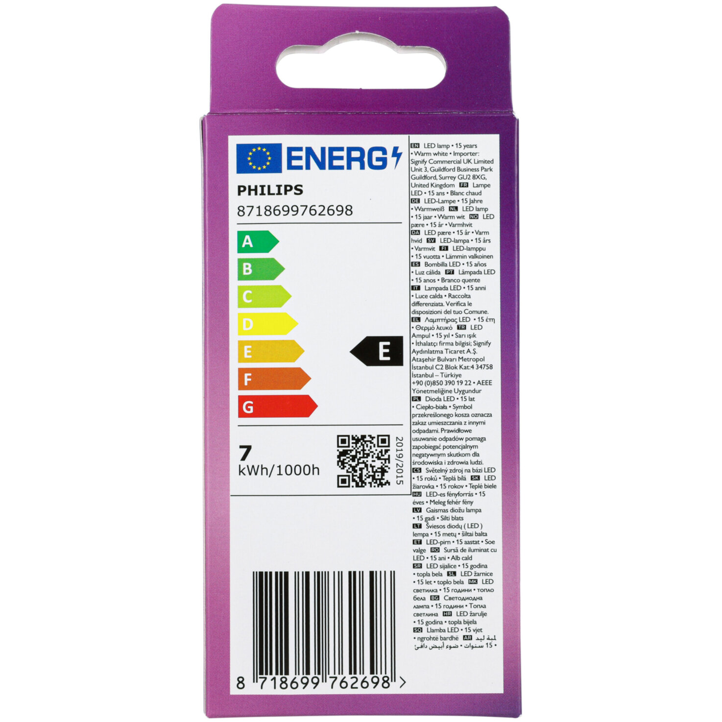 Philips LED-Kerze E14 warmweiss 6.5 W