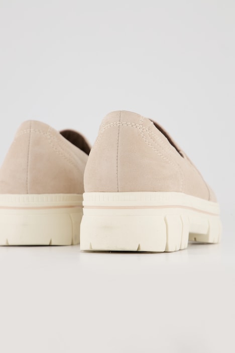 Leder-Loafer, Jana Shoes, Chunky-Sohle, Komfortweite
