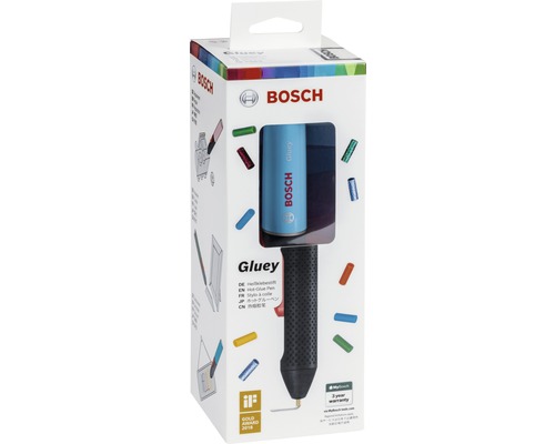 Gluey Lagoon Blue lijmstift inclusief USB-oplader, 2x oplaadbare batterijen en 20 lijmstiften Ø 7mm