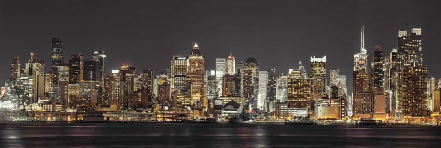 Poster New York Skyline, 53 x 158 cm
