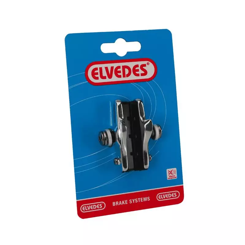 ELVEDES Paire de patins plus portes patins Alu route 55mm, pour Shimano