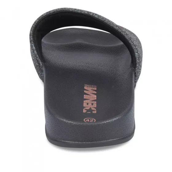 Claquettes NOIR DENIM SIDE